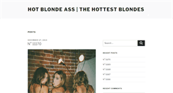 Desktop Screenshot of hotblondeass.com